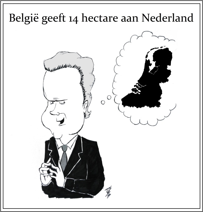 Nederland krijgt er een stukje Belgische grond bij